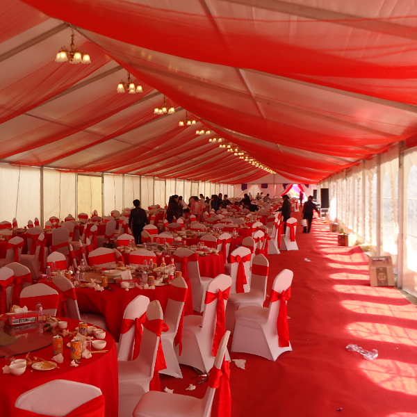 婚庆宴会蓬房 | 冬暖夏凉可装空调/电扇/锅炉 | 8x15米仅2-3小时搭建